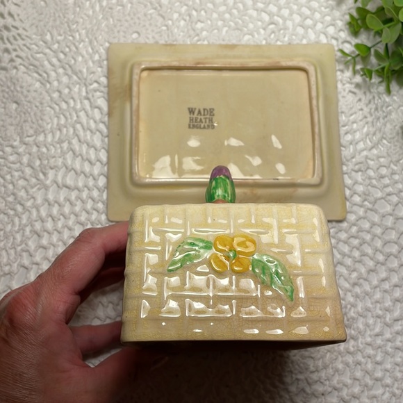 Vintage Wade Heath England butter dish - Picture 5 of 5